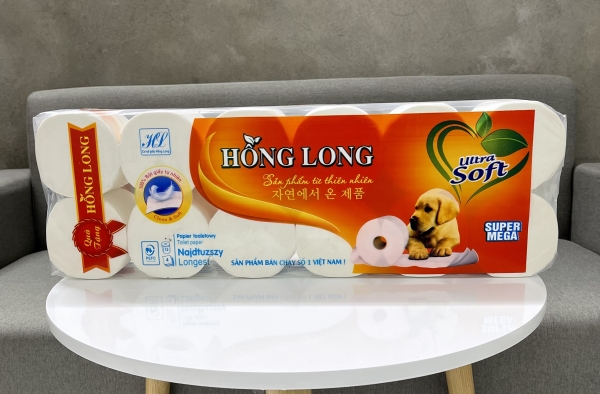 Giấy vệ sinh Super Mega - Hồng Long